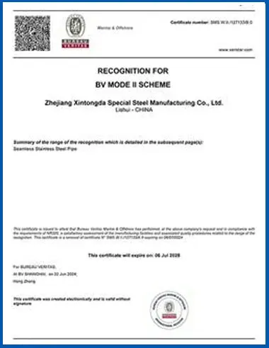 BV Ship Classification Certificate BV Ship Classification Certificate