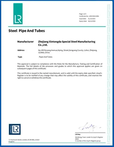 Lloyd's Register Certification Lloyd's Register Certification